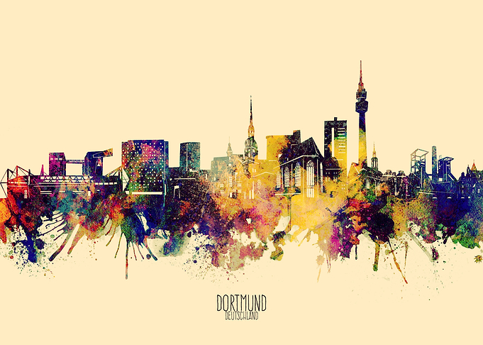 dortmund skyline yellow