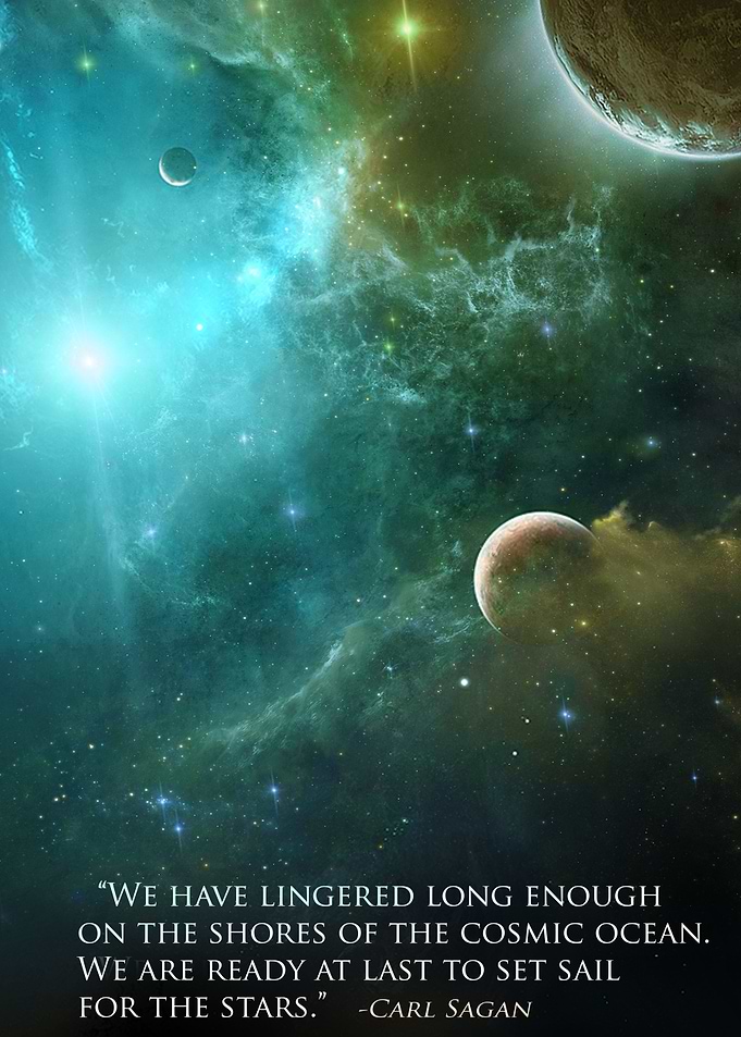 Carl Sagan Quotes Art