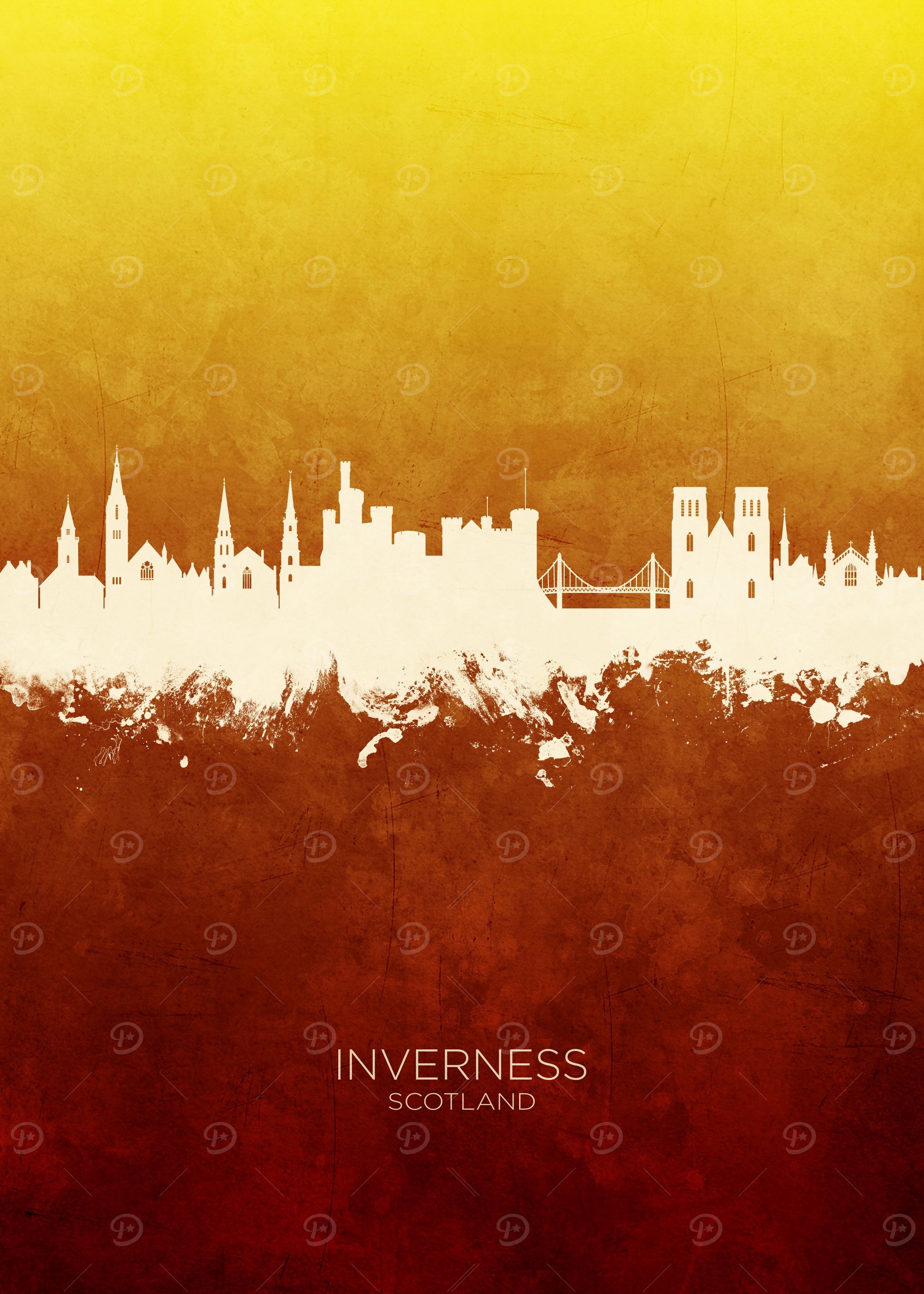 Inverness Scotland Skyline