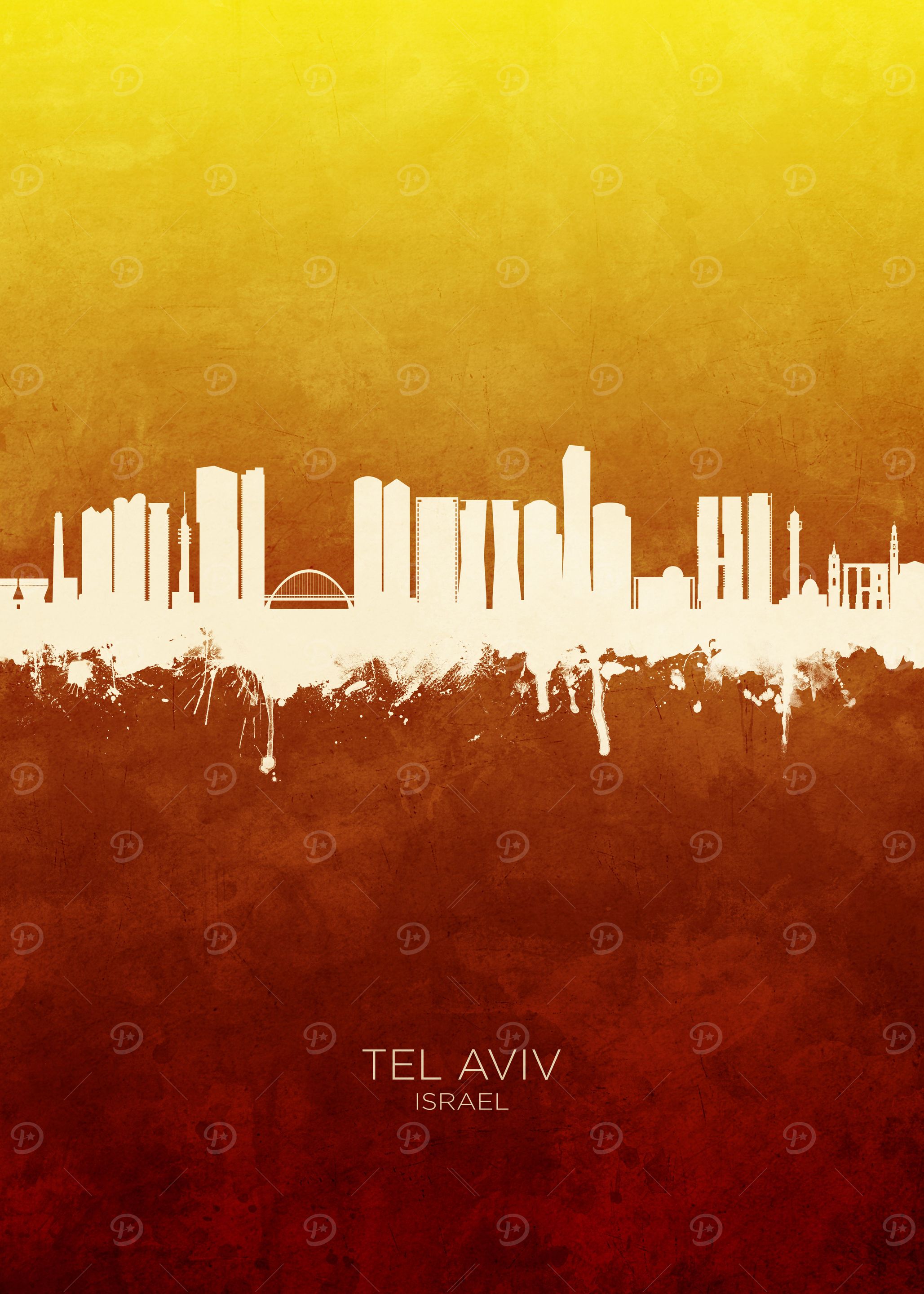 Tel Aviv Israel Skyline