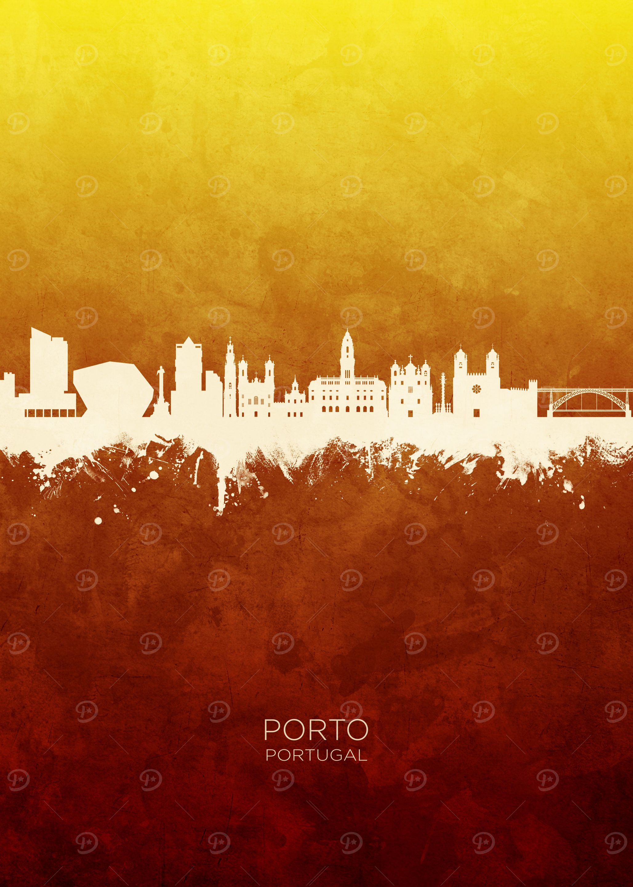 Porto Portugal Skyline