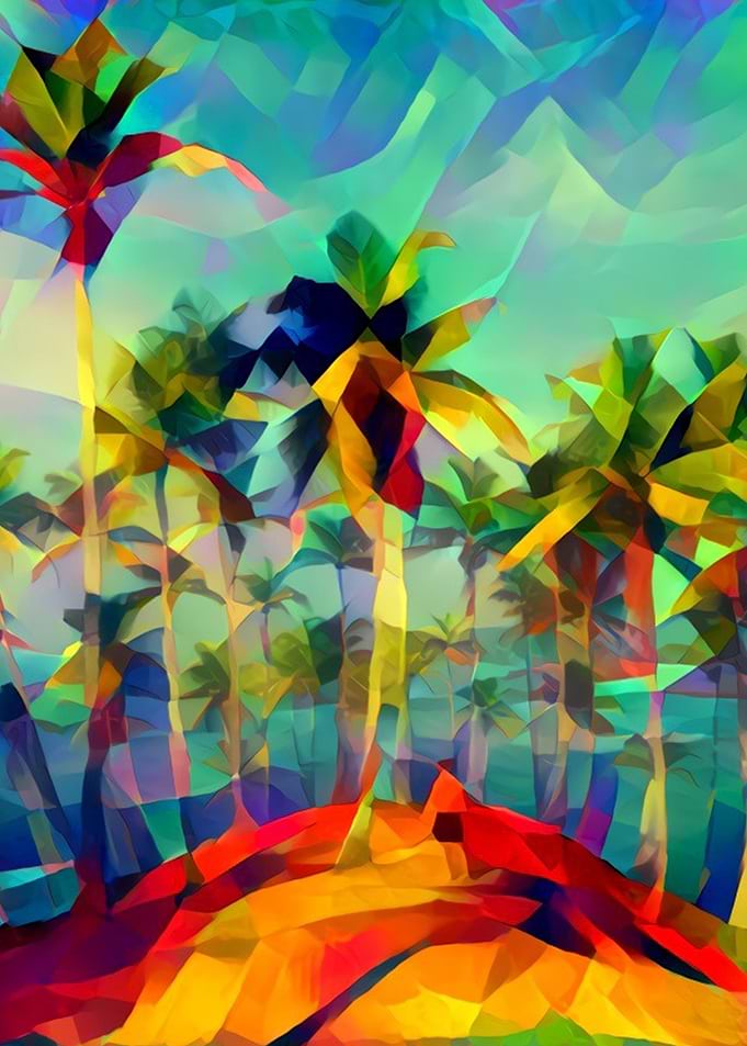 Rainbow palm sight