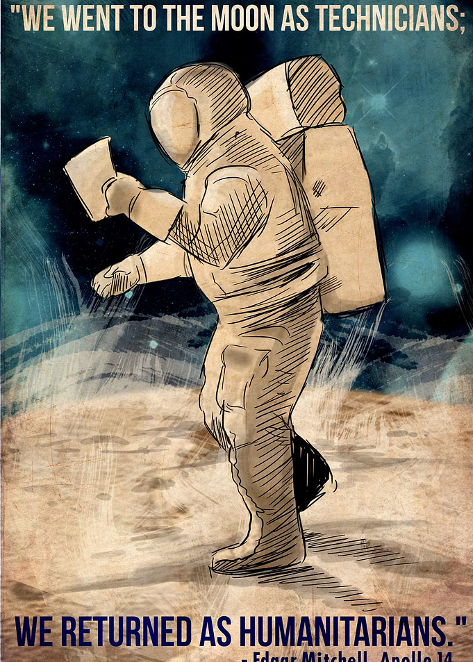 Edgar Mitchell Space Quote