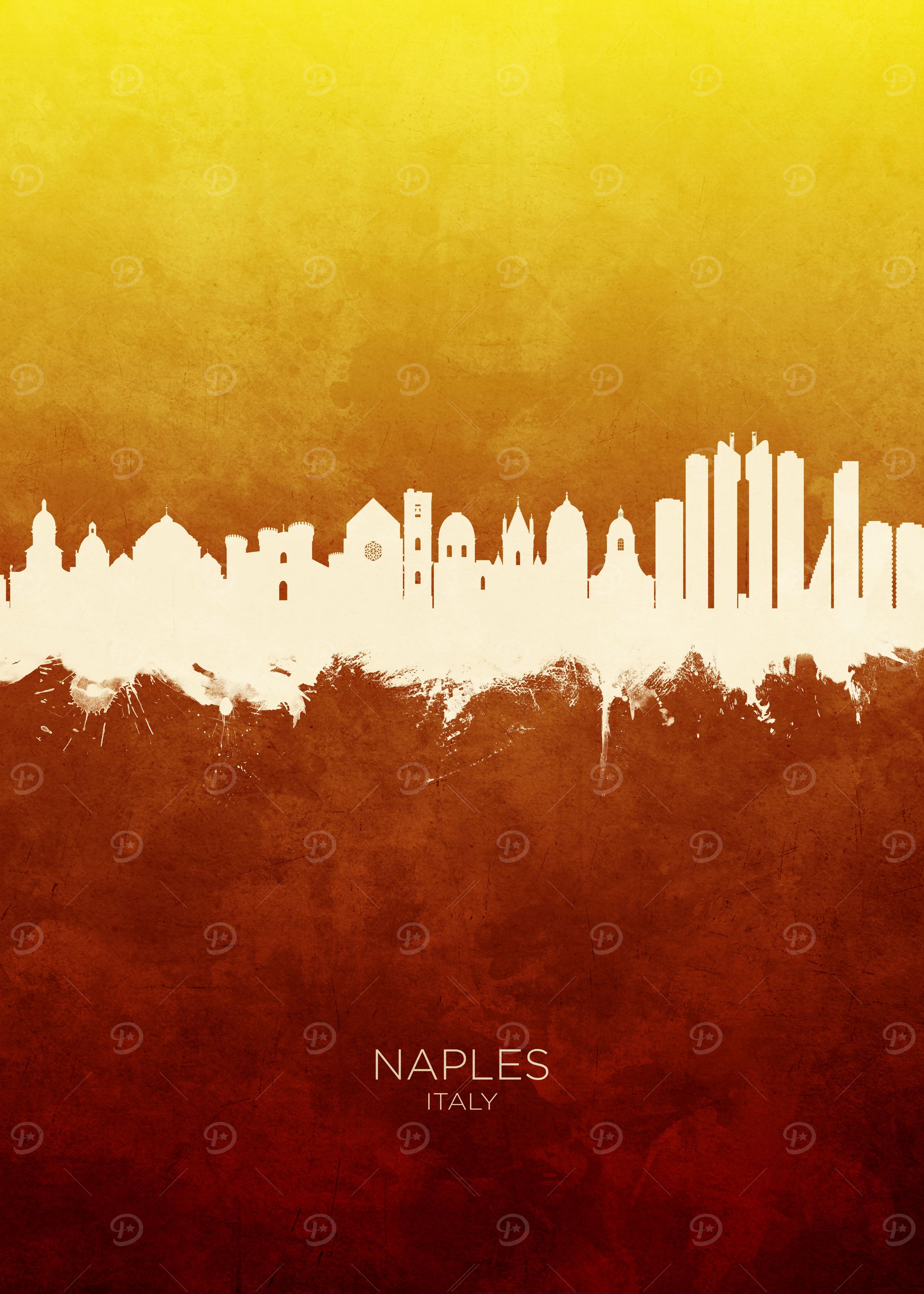 Naples Italy Skyline