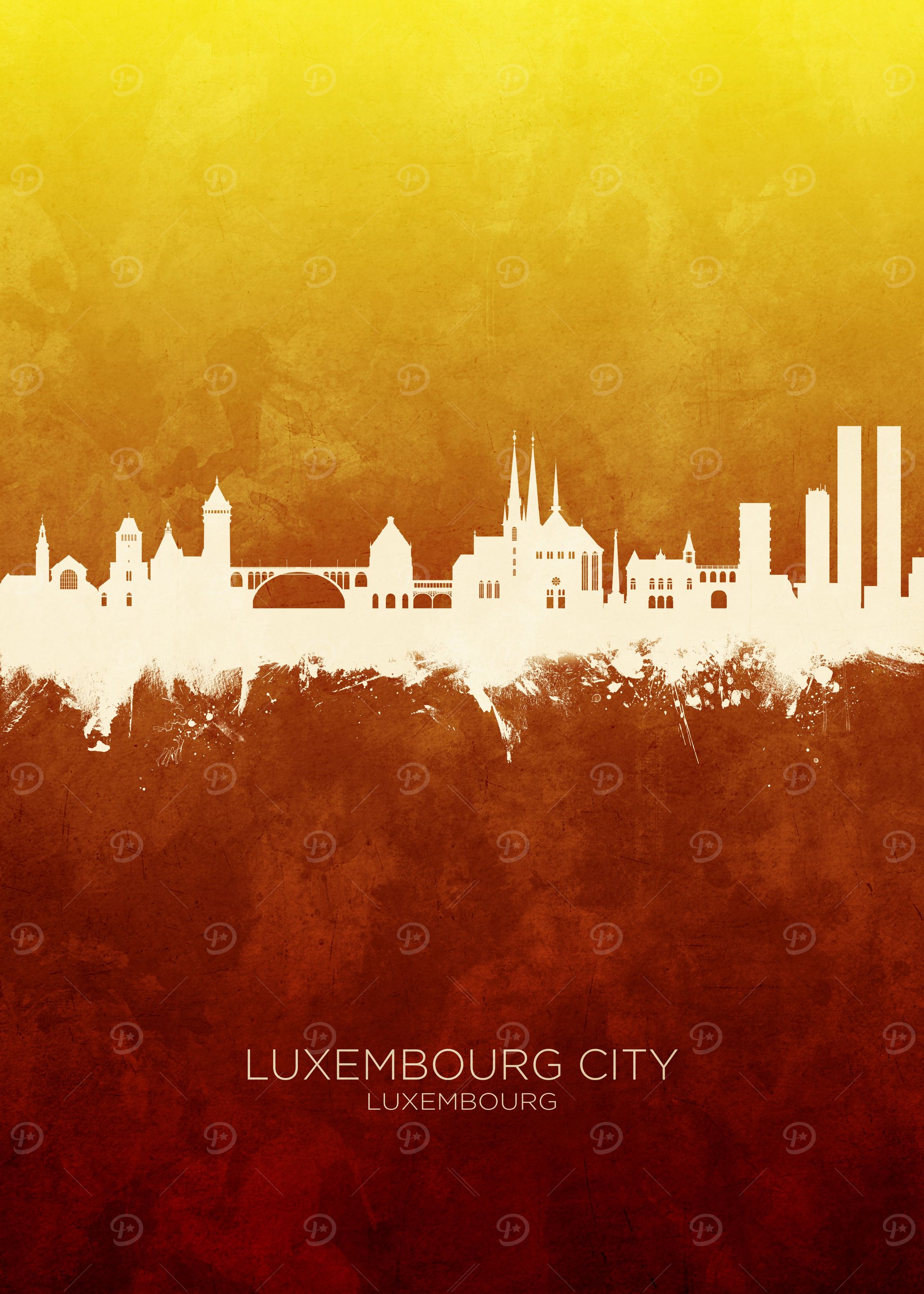 Luxembourg City Skyline
