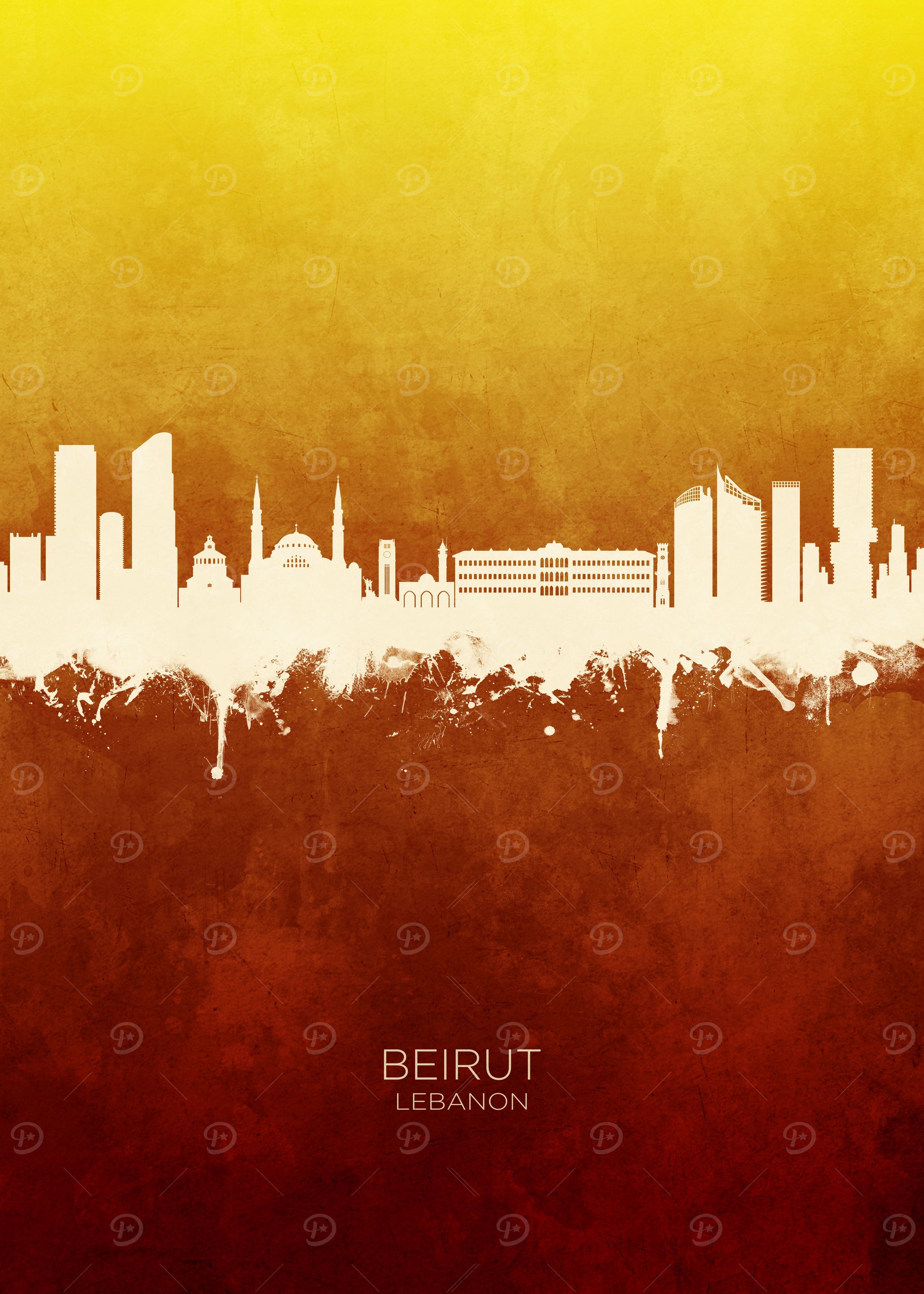 Beirut Lebanon Skyline