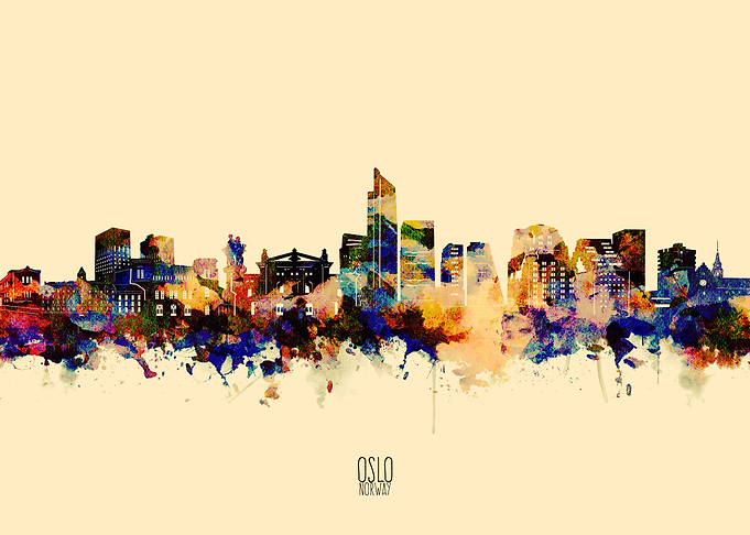 oslo skyline yellow