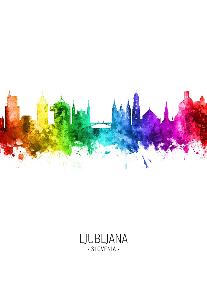 Ljubljana Slovenia Skyline