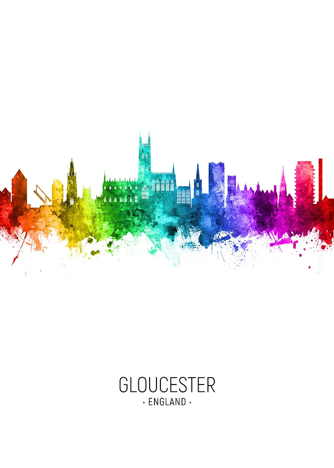Gloucester England Skyline