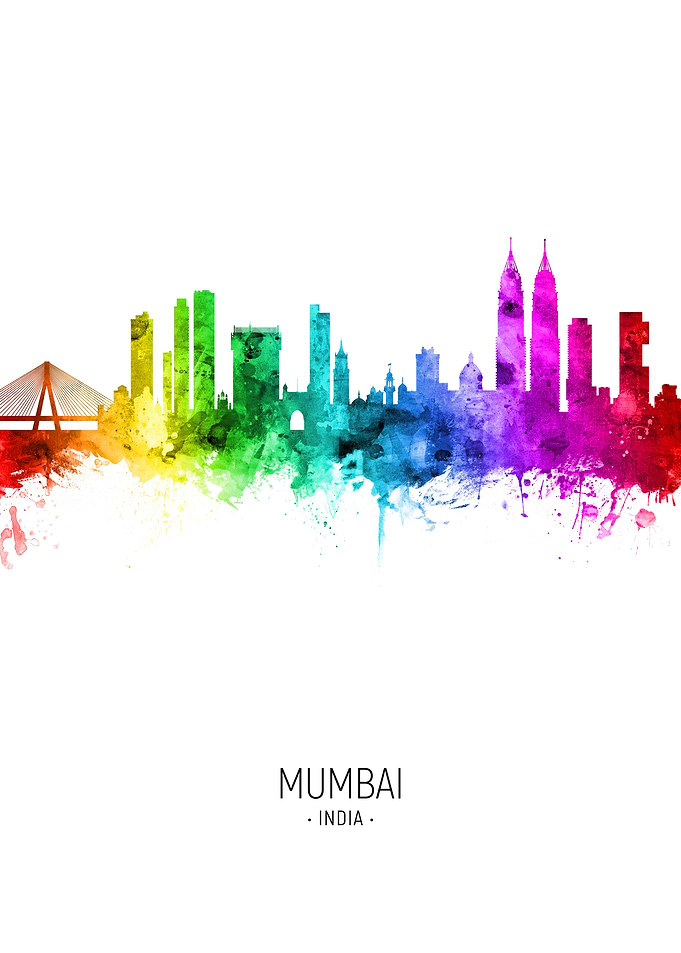 Mumbai India Skyline