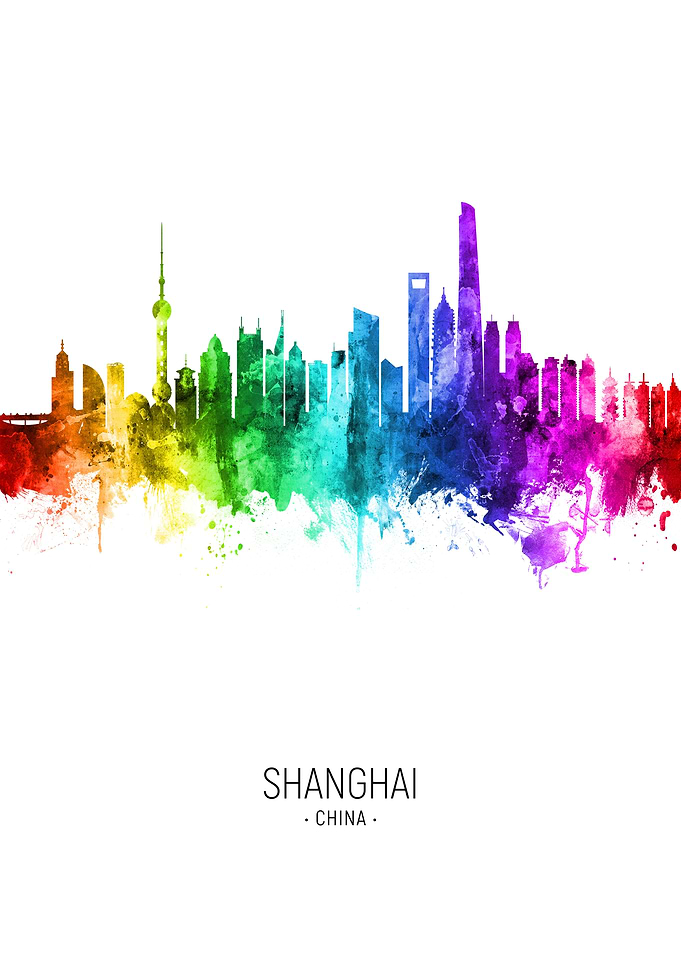 Shanghai China Skyline