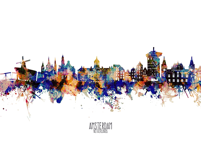 amsterdam watercolor 2