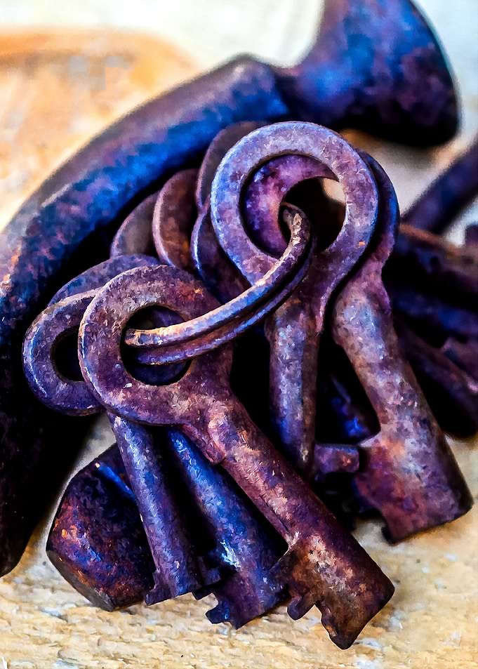 Rusty Keys And A Hammer