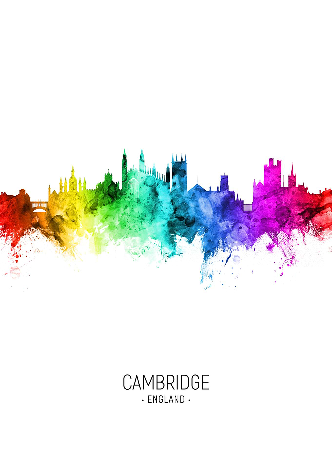 Cambridge England Skyline