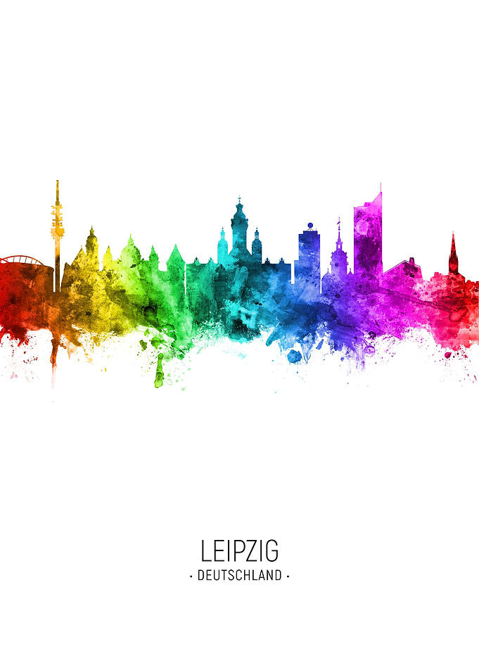 Leipzig Germany Skyline