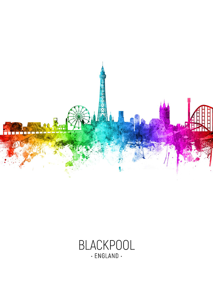Blackpool England Skyline