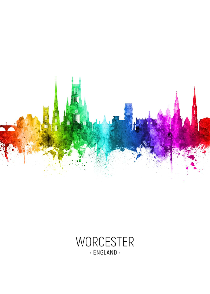 Worcester England Skyline