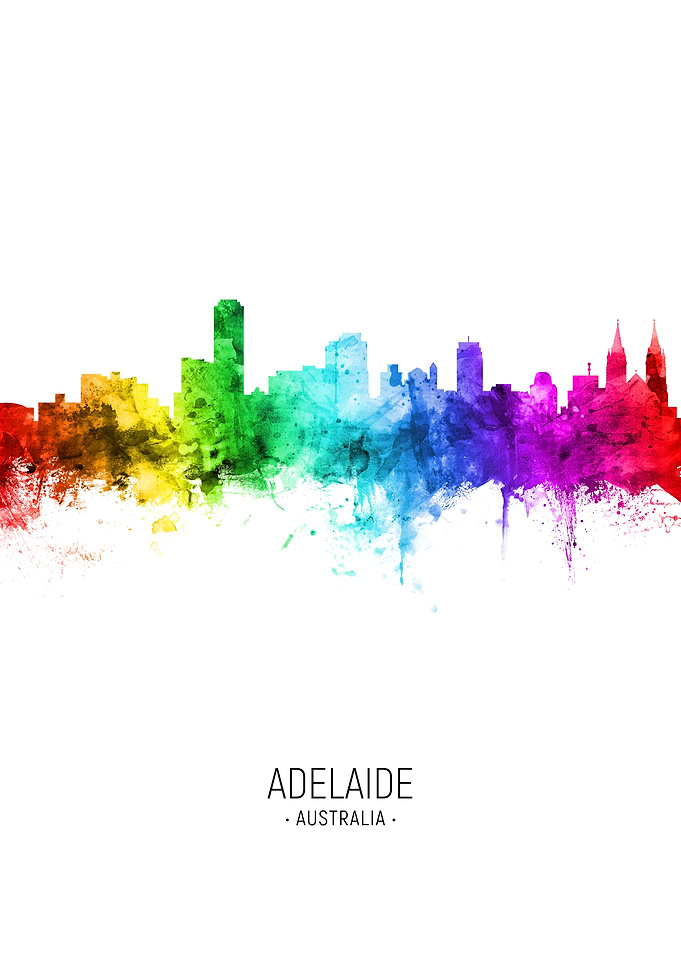 Adelaide Australia Skyline