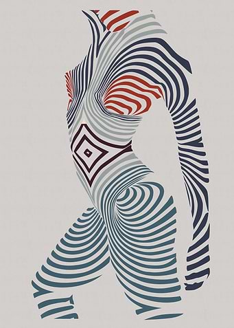 Silhouette Nude Abstract