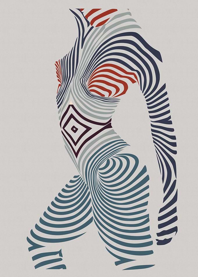 Silhouette Nude Abstract