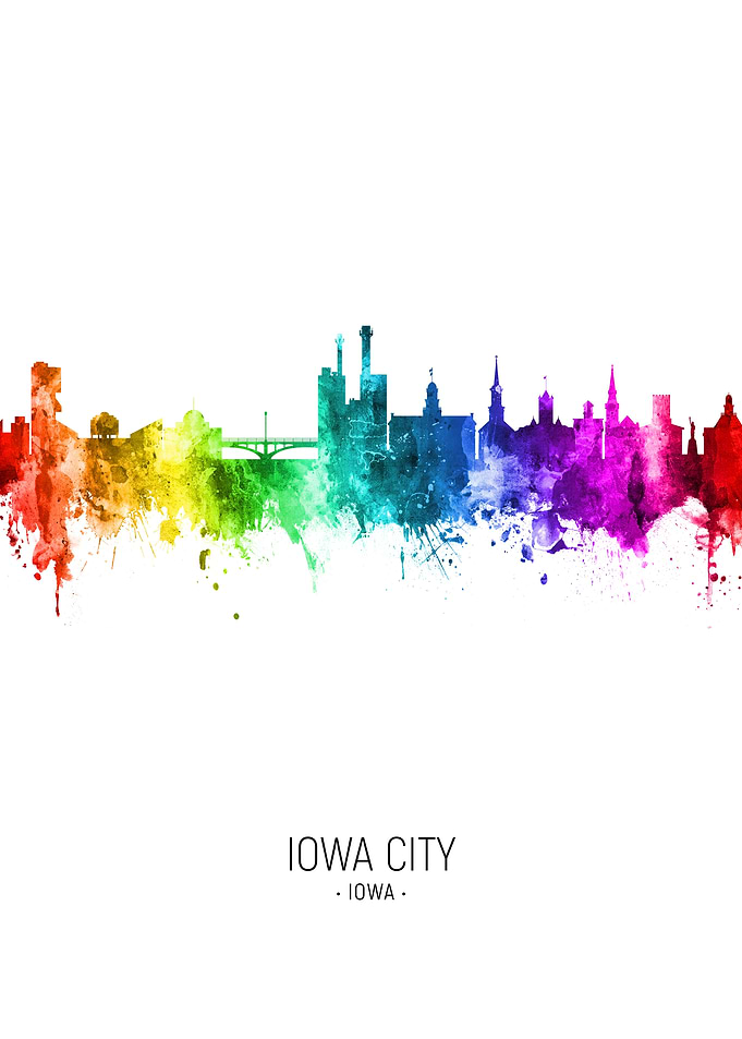 Iowa City Iowa Skyline