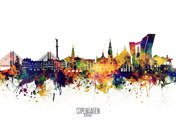 copenhagen watercolor 2