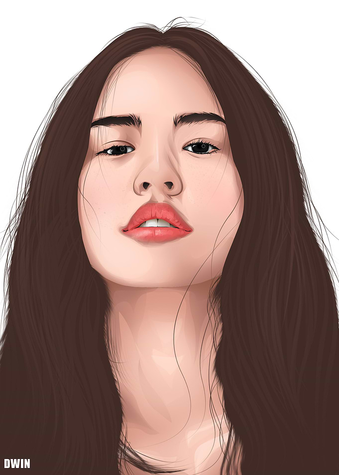 Vexel art Girl