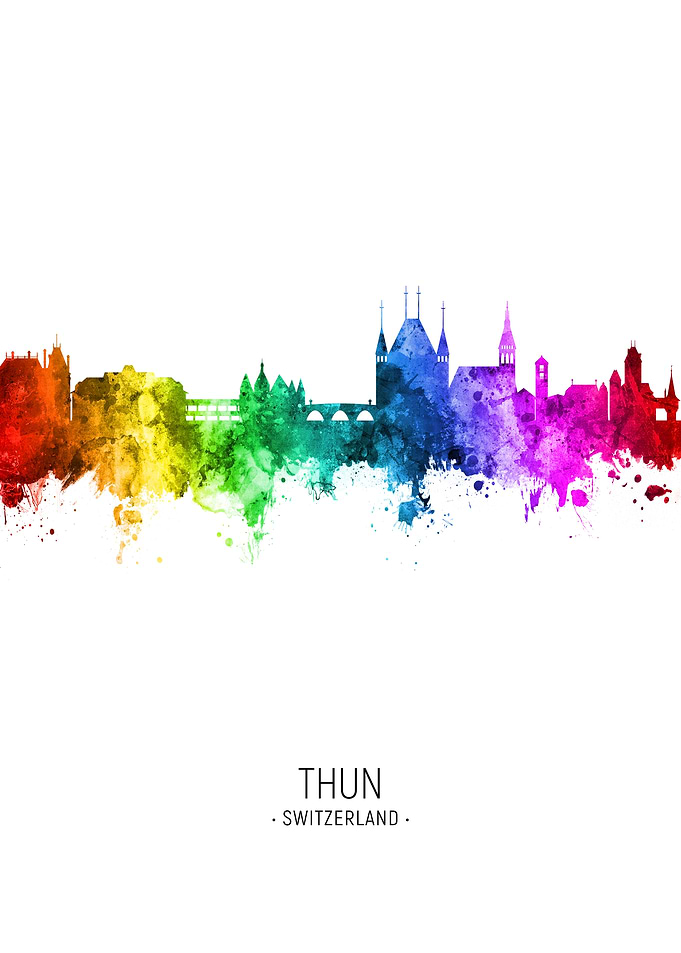 Thun Switzerland Skyline