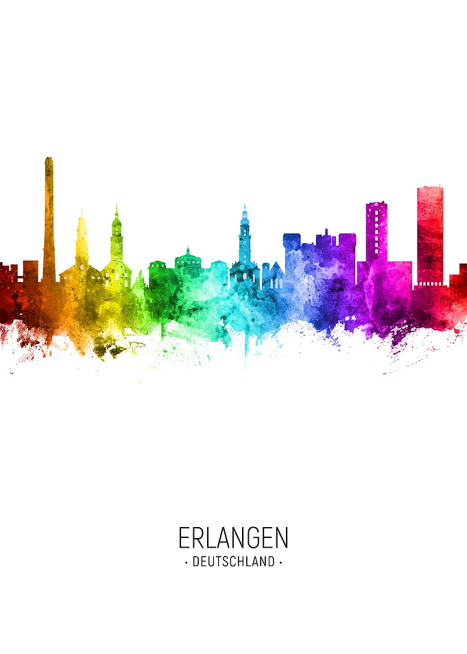 Erlangen Germany Skyline