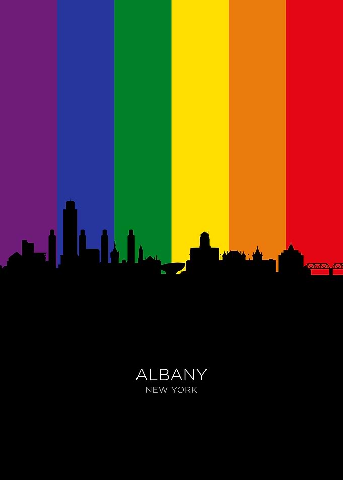 Albany New York Skyline