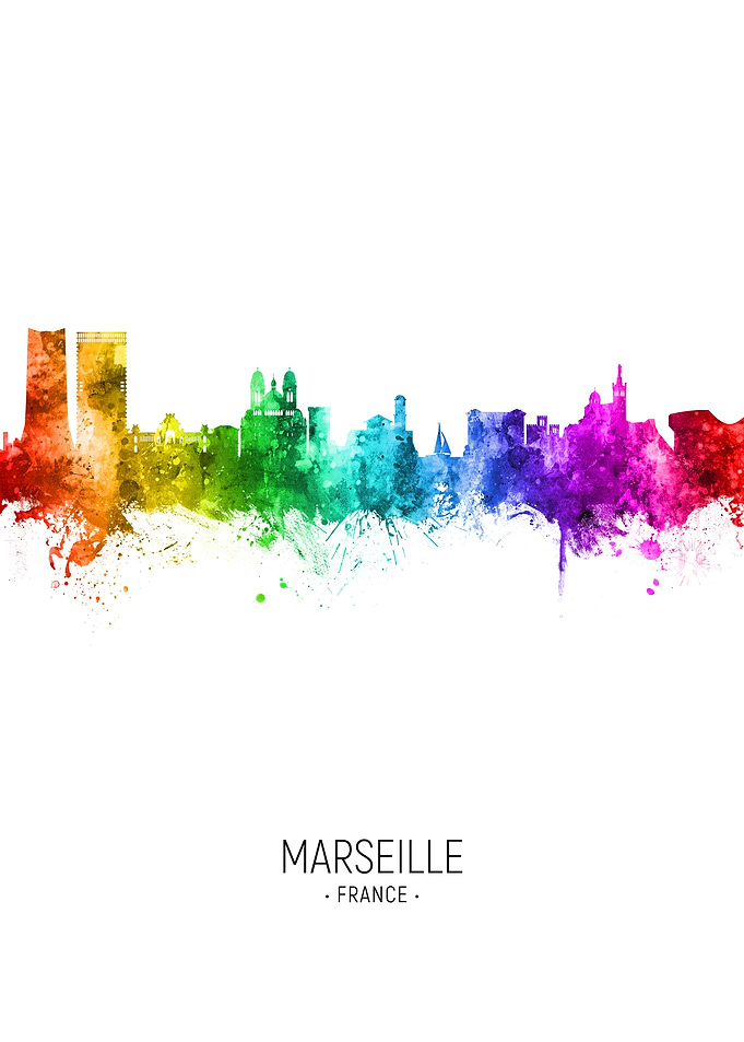 Marseille France Skyline