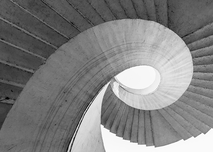 Spiral stairs Warsaw