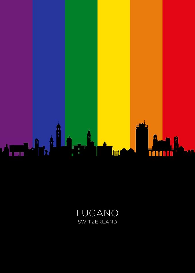 Lugano Switzerland Skyline