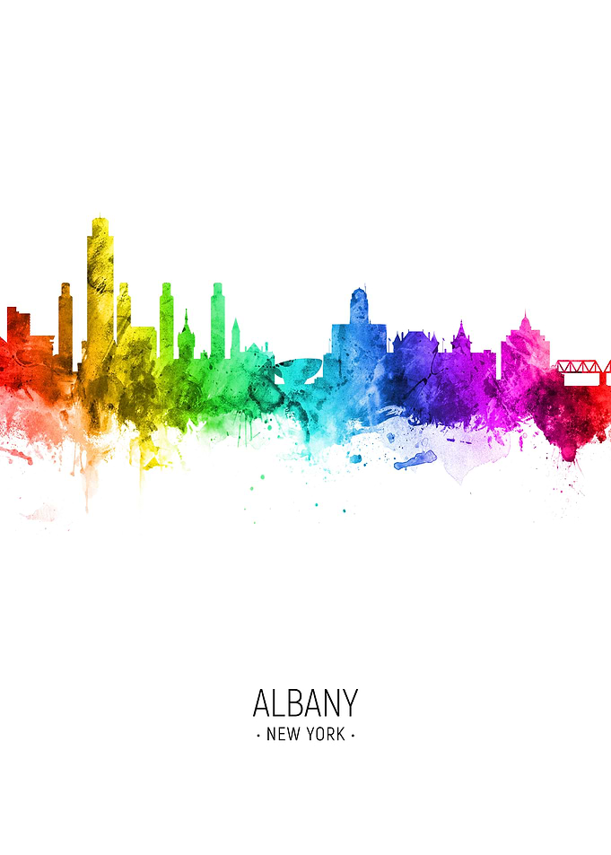 Albany New York Skyline