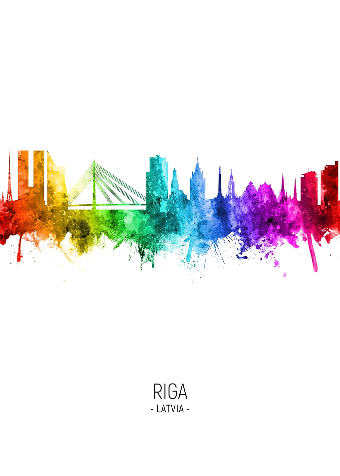 Riga Latvia Skyline