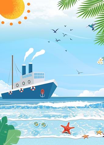 Cruise Ship at the Sea