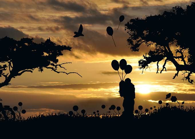romance at sunset