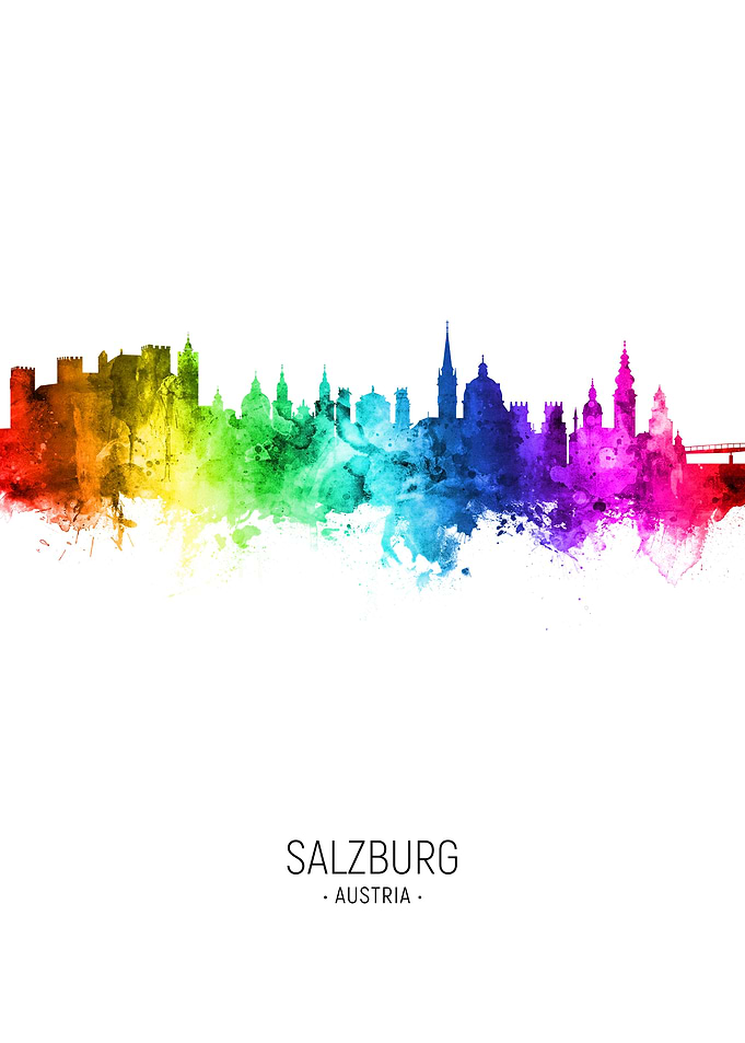 Salzburg Austria Skyline