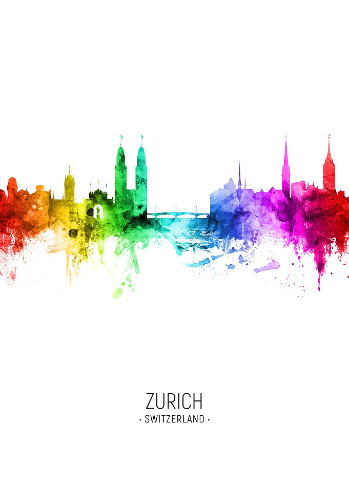 Zurich Switzerland Skyline