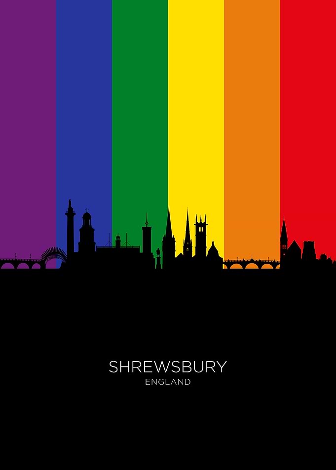 Shrewsbury England Skyline