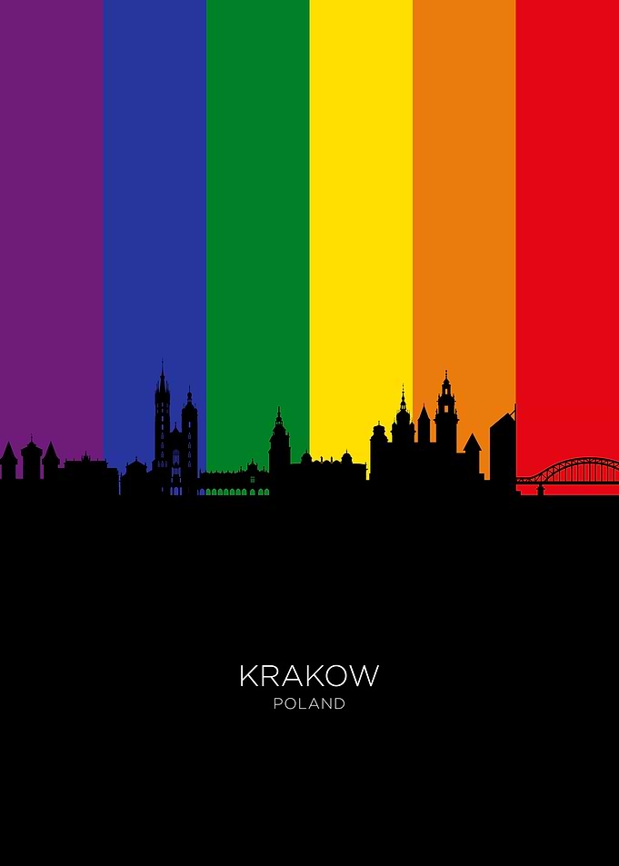 Krakow Poland Skyline