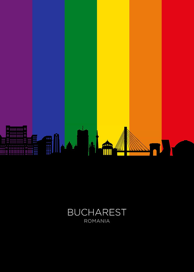 Bucharest Romania Skyline
