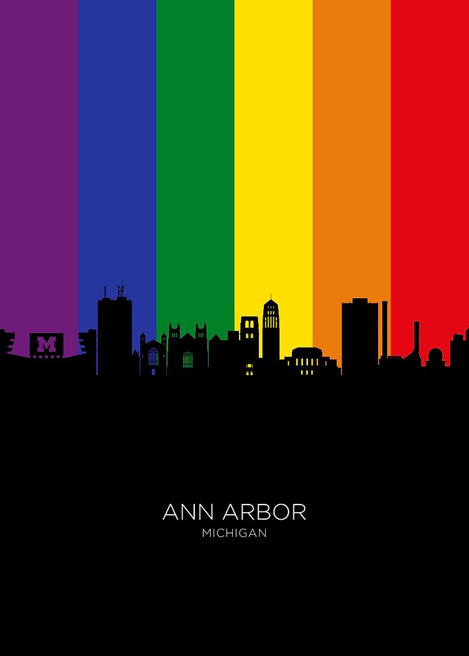 Ann Arbor Michigan Skyline