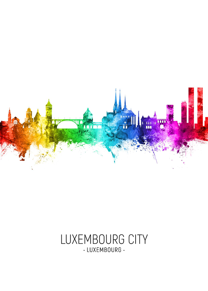 Luxembourg City Skyline