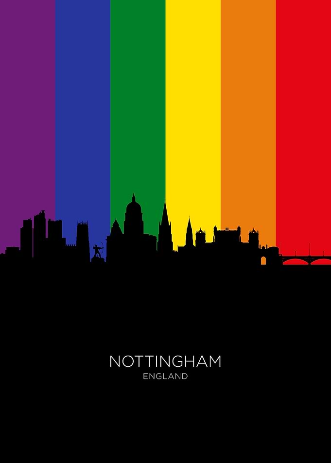 Nottingham England Skyline