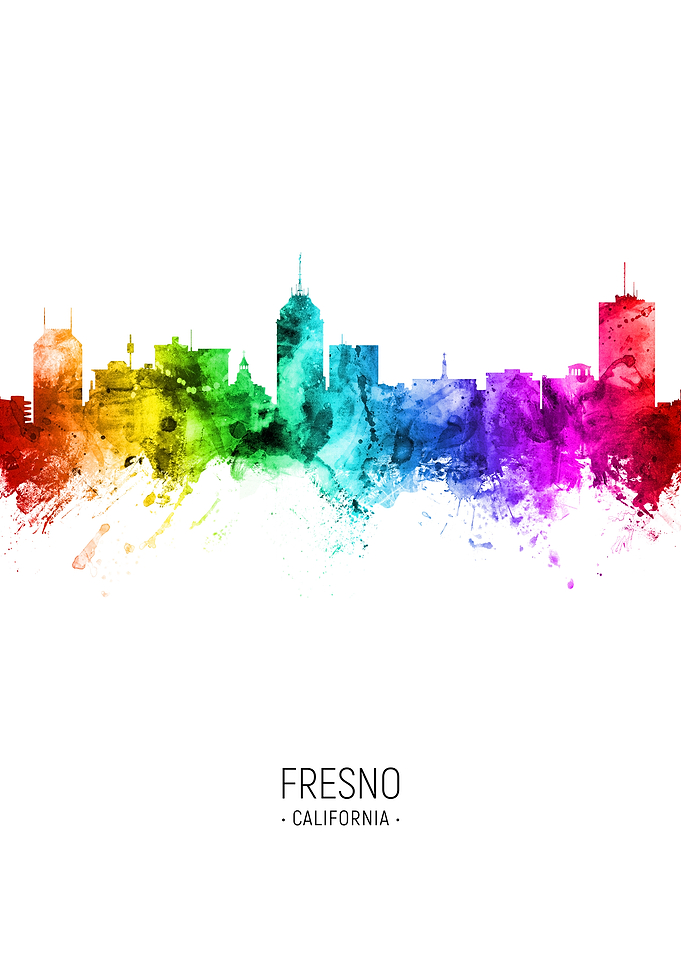 Fresno California Skyline