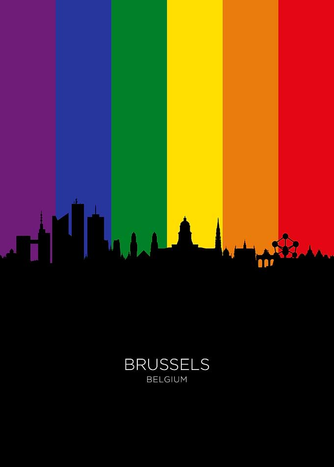 Brussels Belgium Skyline