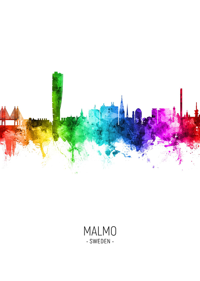 Malmo Sweden Skyline