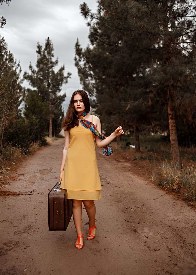 young beautiful girl in ye