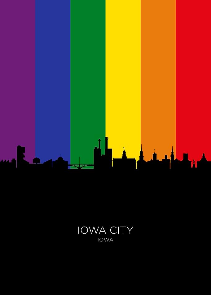 Iowa City Iowa Skyline